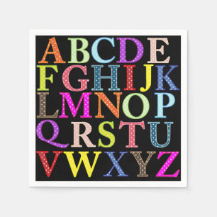 Alphabet Paper Napkin Servetten