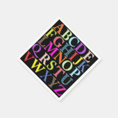Alphabet Paper Napkin Servetten (Hoek)