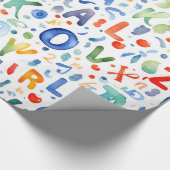 Alphabet Pattern Cadeaupapier (Hoek)