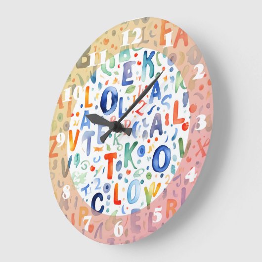 Alphabet Pattern Grote Klok (Hoek)