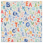 Alphabet Pattern Stof (Close Up)