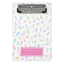 Alphabet Pattern - Substituut leraar / Tutor