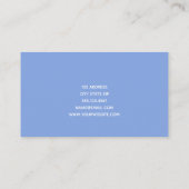 Alphabet Pattern - Substituut leraar / Tutor Visitekaartje (Achterkant)