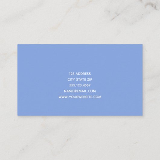 Alphabet Pattern - Substituut leraar / Tutor Visitekaartje (Achterkant)