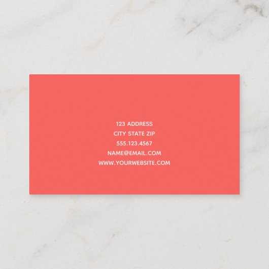 Alphabet Pattern - Substituut leraar / Tutor Visitekaartje (Achterkant)