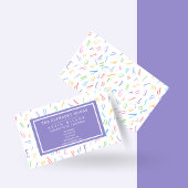 Alphabet Pattern - Substituut leraar / Tutor Visitekaartje