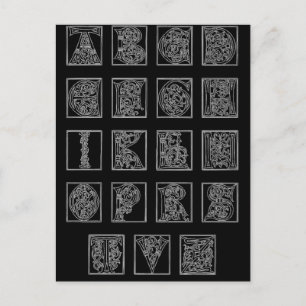 Alphabet Post Kaart