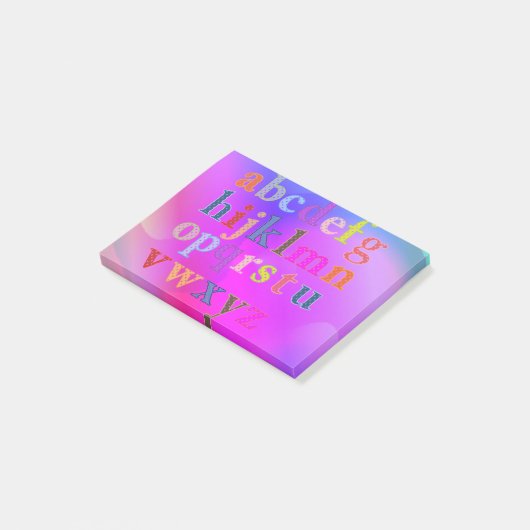 Alphabet Post Note (Schuin)
