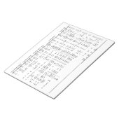 Alphabet Progressie door geschiedenisgrafiek Notitieblok (Schuin)