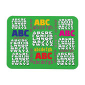Alphabet Rainbow Green Refrigerator    Magneet (Horizontaal)