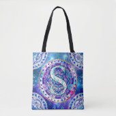 Alphabet S mandala Tote Bag (Voorkant)