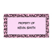 Alphabet School Labels (Voorkant)