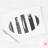 Alphabet School Ovale Sticker (Envelop)
