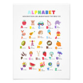 Alphabet School Poster met afbeeldingen (Voorkant)