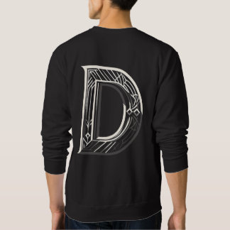 Alphabet Shirt met Letter D Basic Sweatshirt