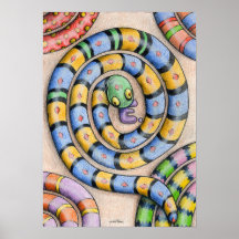 Alphabet Snake Poster uit Denis Gaston Art