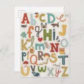 Alphabet Soup Briefkaart (Voorkant / Achterkant)