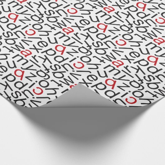 Alphabet Soup Cadeaupapier (Hoek)