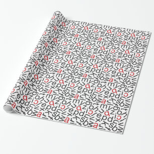 Alphabet Soup Cadeaupapier