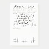 Alphabet Soup Game Pad Post-it® Notes (Voorkant)