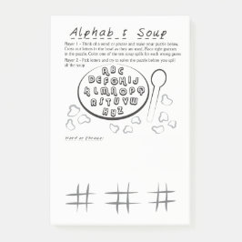 Alphabet Soup Game Pad Post-it® Notes