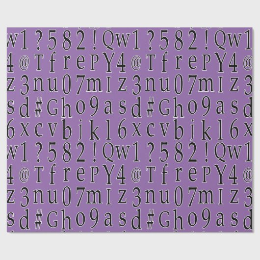 Alphabet Soup Kies uw eigen kleur Cadeaupapier (Vlak)