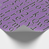 Alphabet Soup Kies uw eigen kleur Cadeaupapier (Hoek)