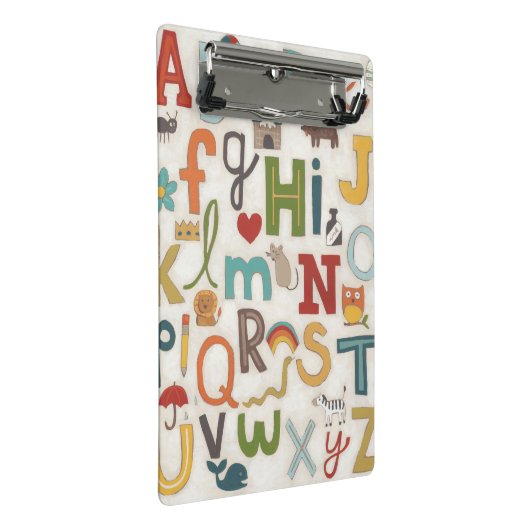 Alphabet Soup Mini Klembord (Schuin)