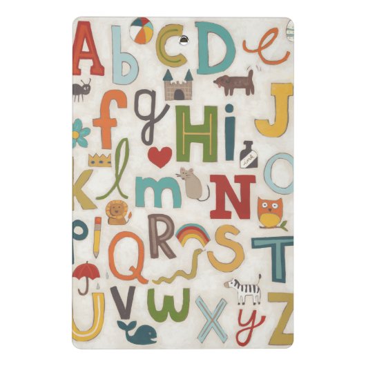 Alphabet Soup Mini Klembord (Achterkant)