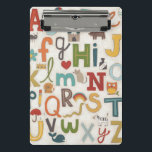 Alphabet Soup Mini Klembord<br><div class="desc">Alphabet Soup van June Erica Vess. Kenmerken letters van het alfabet verspreid over leuke objecten zoals regenbogen,  dieren,  kastelen en nog veel meer.</div>