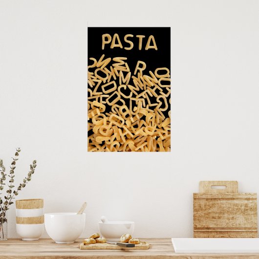 Alphabet soup pasta poster (Keuken)