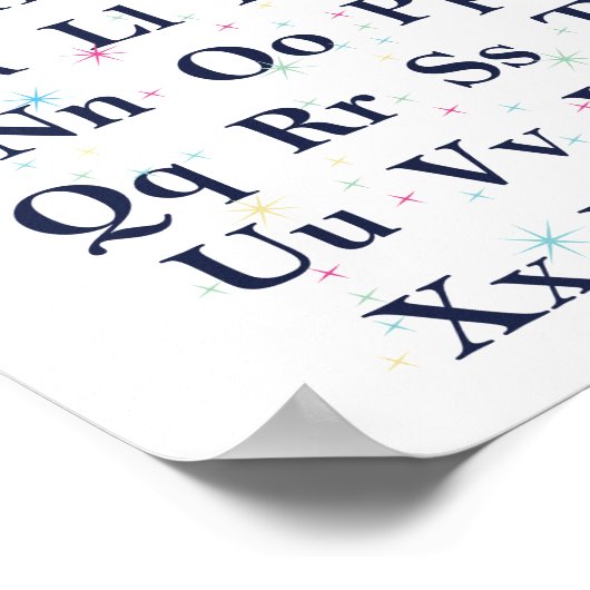 Alphabet Stars Poster (Hoek)