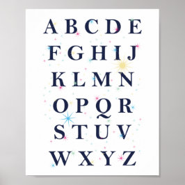 Alphabet Stars Poster