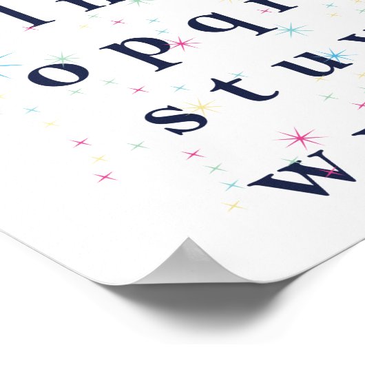 Alphabet Stars Poster (Hoek)