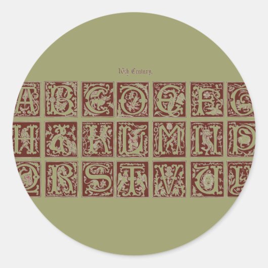 Alphabet Sticker (Voorkant)