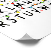 Alphabet Stranger Christmas 2025 Lights Boys Girls Poster (Hoek)