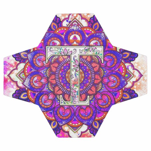 Alphabet T mandala Voetbal (Enkel)