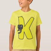Alphabet T-Shirt Letter K (Voorkant)