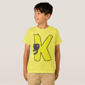 Alphabet T-Shirt Letter K (Voorkant volledig)