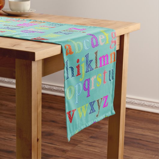 Alphabet Table Runner Korte Tafelloper (Voorbeeld)