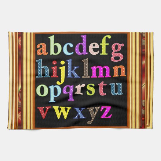 Alphabet Towel Theedoek (Horizontaal)