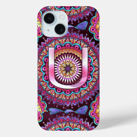 Alphabet U Case-Mate iPhone Case (Achterkant)