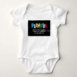 Alphabet uniek design Baby Jersey Bodysuit