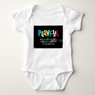 Alphabet uniek design Baby Jersey Bodysuit