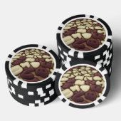 Alphabet Vanille en Chocolade koekjes Pokerchips (Opstapeling)