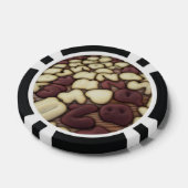 Alphabet Vanille en Chocolade koekjes Pokerchips (Enkel)