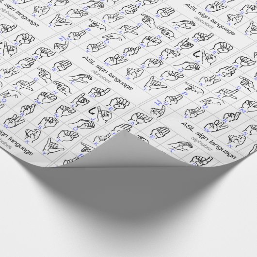 ALPHABET-verpakkingspapier voor TAAL ZIEN Cadeaupapier (Hoek)