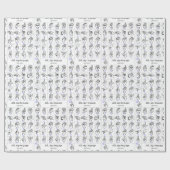 ALPHABET-verpakkingspapier voor TAAL ZIEN Cadeaupapier (Vlak)