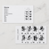 Alphabet-Visitekaartje Visitekaartje (Voorkant / Achterkant)