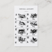 Alphabet-Visitekaartje Visitekaartje (Achterkant)
